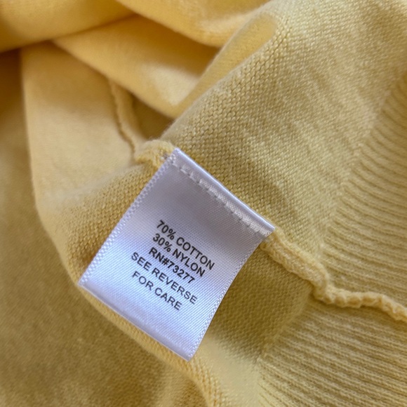 Croft & Barrow Soft Yellow Cardigan - Picture 6 of 6